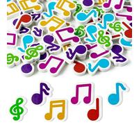 CJiangpo 60Pcs Music Mini Eraser for Kids Bulk - Musical Note Pencil Rubber Eraser Novelty 3D Desk Puzzle Erasers Music Themed Birthday Party Favors Filler Kids Back to School Classroom Prizes Gifts