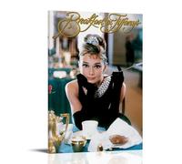 CJianqiang Breakfast at Tiffany's.3Poster Movie Poster Canvas Art Poster Wall Decoration Painting Bedroom Painting Living Room Poster Modern Home Decoration Poster08x12inch(20x30cm) Frame-style