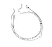 CJIAYUJEW 2 Pack Matching Bracelets for Men Women Matching Heart Bracelets Cuban Chain Bracelets Silver Gold Friendship Bracelets for Couples, One size fits all, Metal, No gem