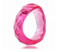 CJIAYUJEW Acrylic Chunky Bangle Colorful Resin Bracelets for Women Irregular Resin Acetate Bangles Party Chunky Acrylic Bracelet Wristband Jewelry, 6.5cm, Acrylic, no gemstone
