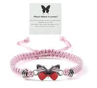 CJIAYUJEW Always believe in yourself Butterfly Bracelet, Cute Butterfly Charm Bracelets Matching Bracelet Friendship Couple Bracelets, Adjustable, alloy, no gemstone