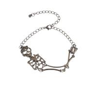 CJIAYUJEW Gothic Skull Skeleton Bracelet Punk Human Skeleton Bracelet Halloween Party Goth Accessories for Jewelry, Adjustable, no