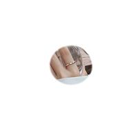 CJIAYUJEW Thin Stacking Initial Ring for Women Open Adjustable Alphabet Ring Stackable Silver Capital Letter Ring (O)