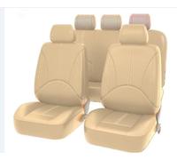 CJINGKKCD Leather Car Seat Covers for HONDA Crv 2018-2023,9 Pcs Set Full Surround Breathable Automotive Seat Cushion,Beige