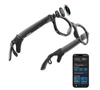 CJkao Smart Glasses with Camera, Bluetooth Music, 800W HD Camera Glasses for Video Recording, Photo Shooting, Voice Recording, AI Glasses for Men Women (W3-White)