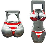 CJKDXDH Bikini Bottle Openers, 2PCS Hot Sexy Girls Design Bar Funny Beer Bottle Opener, Portable Fridge Magnetic Butt Bottle Opener For Bars, Hotels, Night Clubs, Party & Gifts