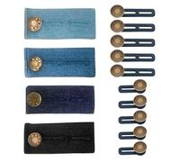 CJMUQHEHH 14 PCS Button Extender for Trousers, Button Waist Extender, Waistband Extenders, Extended Jeans Waistband Button Extender Set, Adjustable Wasitband Expanders for Pants Jeans Skirt Trousers
