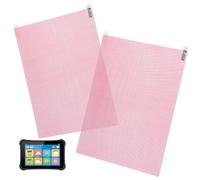 CJMUQHEHH Pack of 4 Clear Screen Protectors, A4 HD Screen Protector, Universal for Cutting Yourself, Protective Film for GPS, Camera, Watch, Tablet, Anti-Fingerprint Cover, Scratch-Resistant