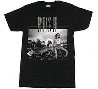 CJQSQL Rush Permanent Waves Black Men T Shirt Album Cover Art