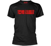 CJQSQL Tomb Raider Logo Black T Shirt
