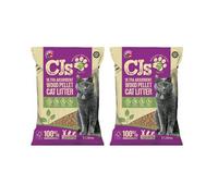Cj's Cat Litter: Wood Pellets, 5L (2-Pack), Non-Clumping
