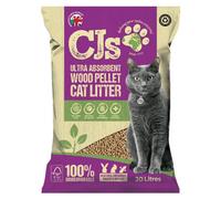 CJ's Premium Ultra Wood Pellet Cat Litter - 30 Litre