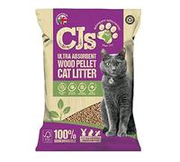 CJs Ultra Absorbent Wood Pellet Cat Litter - Cj's - Size: 15L