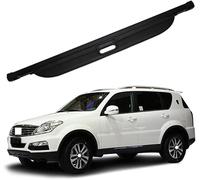 CJSjiasu Car Retractable Rear Trunk Parcel Shelf for SsangYong Rexton II W 2008-2017, Automobile Cargo Covers Auto Luggage Cargo Shield Cover Replacement Boot Shelves Tail Box Partition