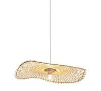CJSLXGBL Bamboo Ceiling Pendant Made Hand-Woven Coastal Pendant Lights Farmhouse Ceiling Lamp Lighting Fixtures E27 Hanging Lamp for Living Room Bedroom Restaurant Cafe Teahouse Bar Dining Room Club