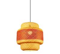 CJSLXGBL Bamboo Weaving Pendant Light Fixtures,Basket Pendant Lighting,Boho Light Fi