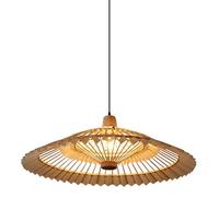 CJSLXGBL Bamboo Weaving Pendant Light Fixtures,Basket Pendant Lighting,Boho Light Fixture Hand-Woven Chinese Style Chandelier, Bamboo Retro Pendant Lamp,for Dining Room Kitchen Island