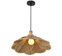 CJSLXGBL Light Hand Woven Rattan Pendant Lighting Fixture,Boho Weaving Natural Ceiling Hanging Light, Farmhouse Coastal Chandelier ForCeiling Lamp Lighting Fixtures