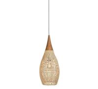 CJSLXGBL Rattan Coastal Pendant Light Hand-Woven Boho Light Fixture E27 Vintage Ceiling Lamp Lighting Fixtures Dome Lampshade Rustic Pendant Lights for Living Room Bedroom Restaurant Cafe Teahouse