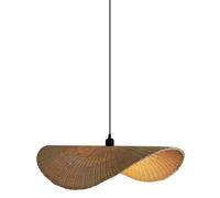 CJSLXGBL Rattan Weaving Pendant Light Fixtures,Basket Pendant Lighting,Boho Light Fixture Hand-Woven Chinese Style Chandelier, Bamboo Retro Pendant Lamp,for Dining Room Kitchen Island Bedroom