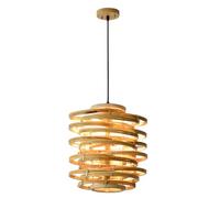 CJSLXGBL Rattan Weaving Pendant Light Fixtures,Basket Pendant Lighting,Boho Light Fixture Hand-Woven Chinese Style Chandelier, Bamboo Retro Pendant Lamp,for Dining Room Kitchen Island Bedroom