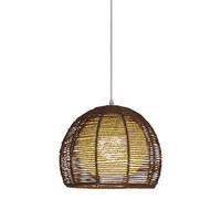 CJSLXGBL Wicker Pendant Light E27 Hanging Lights Rattan Hanging Lamp Wicker Woven Basket Lampshade,Farmhouse Industrial Boho Ceiling Light Fixture For Living Room Kitchen Island