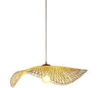 CJSLXGBL Woven Bamboo Pendant Lighting Fixtures, Hanging Light With AdjustableDining Room Bar Café, Farmhouse Vintage Rustic Décor Pendant Lights For Living Room Bedroom Restaurant Cafe Teahouse