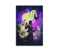 CJSYUEGFBY Fairy Tail Anime Poster Poster Decorative Painting Canvas Wall Posters And Art Picture Print Modern Family Bedroom Decor Posters 12x18inch(30x45cm)