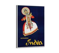 CJSYUEGFBY Indian Kathak Travel Poster Poster Decorative Painting Canvas Wall Posters And Art Picture Print Modern Family Bedroom Decor Posters 08x12inch(20x30cm)