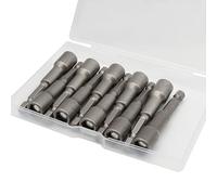 Cjueiom 10Pcs 5/16" / 8mm Hex Shank Nut Driver Set, 65mm Quick-Change Drill Bits with Box for Metric Fasteners, Professional Impact-Grade Sockets for Power Tools & DIY Applications