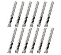 Cjueiom 12PCS 1/4" (6mm) Diamond Coated Hole Saw Drill Bits, Professional Grade for Glass, Ceramic, Tile, Marble, Porcelain & Brick with Nickel-Plated Shank & Quick-Cool Slots
