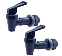 Cjueiom 2Pcs BPA-Free Plastic Water Spigot, Replacement Cooler Faucet for Water Dispenser, Reusable Beverage Tap, Durable Dispenser Valve for Water Jugs, Buckets, Pitchers & Crocks, Blue