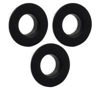 Cjueiom 3 Pcs Matte Black Sink Overflow Rings, Round Sink Overflow Drain, Sink Hole Cap Cover Insert in Hole for Kitchen, Bathroom, Hand Basins