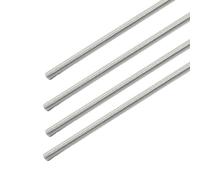 Cjueiom 4 Pcs M4 x 400mm Fully Threaded Rod, 304 Stainless Steel Right Hand Threads Rods, Fully Threaded Studs for Anchor Bolts, Clamps, Hangers and U-Bolts