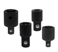 Cjueiom 4Pcs Cr-V Impact Socket Adapter and Reducer Set, Female to Male Socket Reducer, Ratchet Wrench Adapter for Impact Driver Ratchet Wrenches (1/2 x 3/8, 3/8 x 1/2, 1/4 x 3/8, 3/8 x 1/4)
