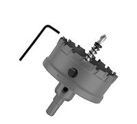 Cjueiom 73mm / 2-7/8 Inch Carbide Hole Saw, Metal Hole Cutter with Pilot Drill Bit, Heavy Duty for Stainless Steel, Sheet Metal, Brass, Aluminum, Wood, Plastic