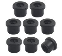 Cjueiom 8 Pcs 1/2 Inch 12mm Cable Cord Grommet, Flexible Rubber Grommets for Desk, TV Console, Furniture Cable Management, Wire Hole Cover Pass Through, Easy Install, Home Office Organization, Black