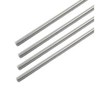Cjueiom M6 x 300mm Fully Threaded Rod, 4 Pcs, 304 Stainless Steel