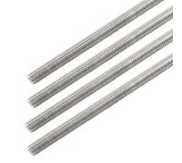 Cjueiom M8 x 250mm Fully Threaded Rod, 4 Pcs, 304 Stainless Steel