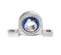 CJVIHVVAY 1pcs Zinc Alloy Diameter 8mm to 30mm Bore Ball Bearing Pillow Block Mounted Support SKP000 SKFL000 001 002 003 004 005 006 007(Brown,SKFL004)