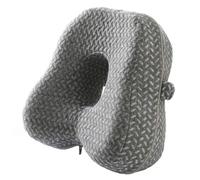 CJWLKJ Knee Pillow for Side Sleepers - Butterfly Hollow Design Aligns Spine and Relieves Pressure - Memory Foam Leg Pillow w/Strap for Back, Hip, Sciatica Pain Relief - Grey