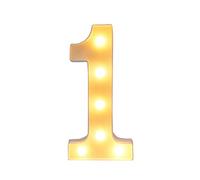CJWPOWER Number Lights, LED Letter Signs, Cute Home Decor, Light Up Letter Signs for Wall, Bedroom, Party Decorations, Wedding, Birthday, Night Light and More