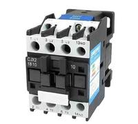CJX2-1201 CJX2-0901 AC Contactor 12A 9A 3 Phase 3-Pole NC Coil Voltage 380V 50Hz Din Rail Mounted 3P+1NO Normal Open Contactor(CJX2-1201(NC) 110VAC)