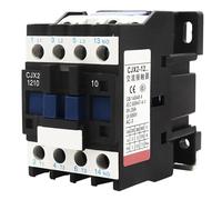 CJX2-1210 3 Phase Motor Magnetic Contactor Relay 12A 3P 1NO AC 24V 110V 220 Volts 380V Coil 35mm Din Rail Mounting(CJX2-1210 AC380V)
