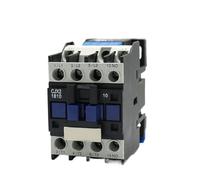 CJX2-1810 LC1 AC Contactor 18A 3 Phase 3-Pole NO Coil Voltage 380V 220V 110V 36V 24V 50/60Hz Din Rail Mounted 3P+1NO Normal Open(AC 380V)