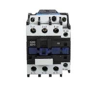 CJX2-3210 3 Phase 3P NO AC Contactor 220V Coil DIN Rail Mount for Motor Control Black white blue