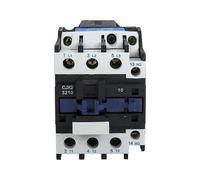 CJX2-3210 3 Phase 3P NO AC Contactor DIN Rail Mount 220V Coil AC Motor Control and Protection Accessories Black white blue