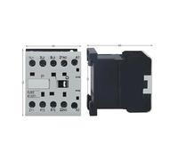 CJX2-K-1201 380V, 220V, 36V, 127V, 110V, 6V, 12V, 24V, 48V 50/60Hz 12A Miniature AC Contactor Rail 3P 3main 1NO/3main 1NC Coil Voltage(127V)