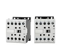 CJX2-K0910 K1210 K1610 Mini AC12/24/36/48/110V Contactor Din Rail 3P 3main 1NO/3main 1NC Coil Voltage 230V 50/60Hz 6A 9A 12A 16A 1Pcs(CJX2-K0910,AC 12V)