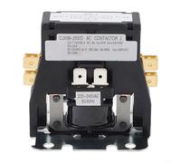 CJX9B-25S/D Single Pole AC Contactor, 220V 50/60Hz Coil, Electromagnetic Relay Switch for HVAC Air Conditioner Compressor & Water Pump Motor Control, Black